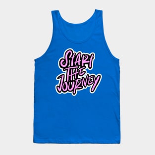 Start The Journey Typography Tank Top